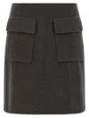 P.a.r.o.s.h Leak25 Skirt In Gray