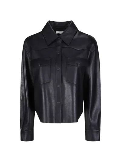 P.a.r.o.s.h Leathe Jacket In Black