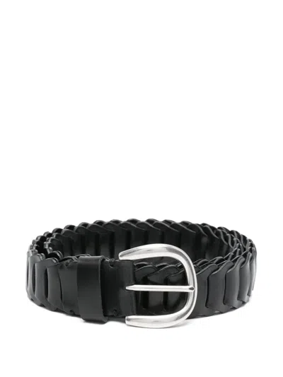 P.a.r.o.s.h Leather Belt In Black