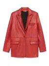 P.a.r.o.s.h Leather Jacket In Red