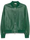 P.a.r.o.s.h Parosh Lambskin Jacket In Green