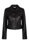 P.a.r.o.s.h Leather Jacket In Black