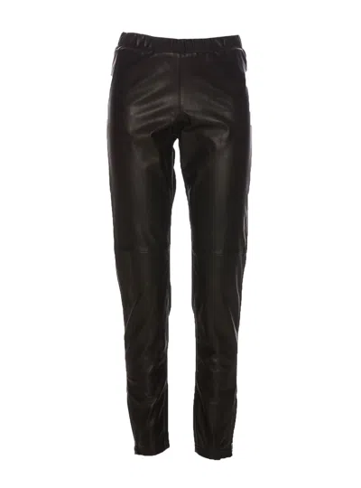 P.a.r.o.s.h Leather Leggings In Black