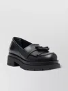 P.a.r.o.s.h Leather Loafers With Tassel Detail And Low Heel