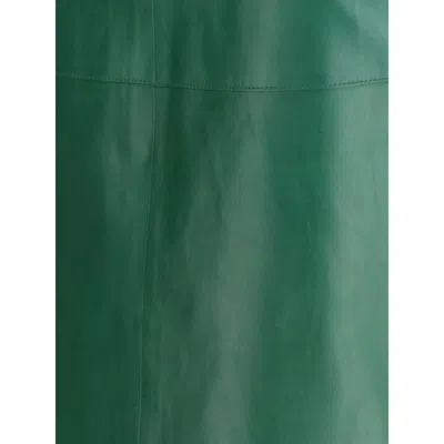 P.a.r.o.s.h . Leather Midi Women's Skirt