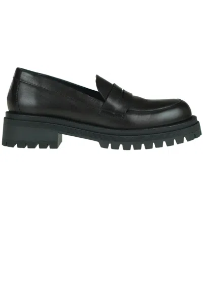 P.a.r.o.s.h Leather Mocassins In Black