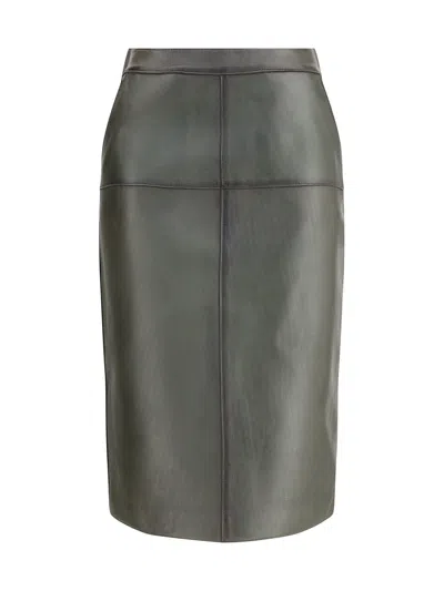 P.A.R.O.S.H LEATHER PENCIL SKIRT