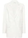 P.a.r.o.s.h P. A.r. O.s. H. Woman Blazer Cream Size L Polyester In White