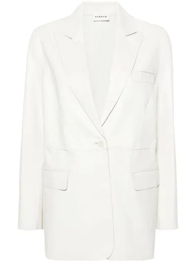 P.a.r.o.s.h P. A.r. O.s. H. Woman Blazer Cream Size L Polyester In White