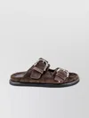 P.A.R.O.S.H LEATHER SLIP-ON OPEN TOE SANDAL