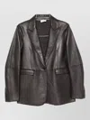 P.a.r.o.s.h Leather Suit Jacket In Black