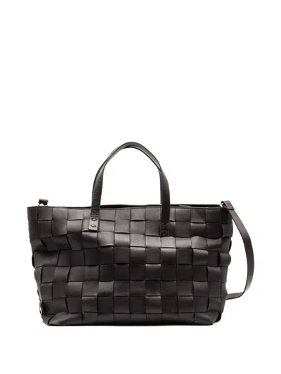 P.a.r.o.s.h Leather Tote Bag In Black