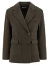P.a.r.o.s.h Legend Double-breasted Wool Coat In Brown