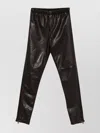 P.a.r.o.s.h Dark Brown Maciock Panelled Leggings