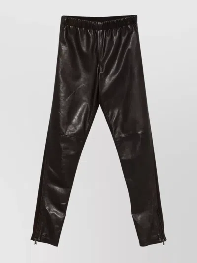 P.A.R.O.S.H LEGGINGS WITH PANELLED DESIGN AND ANKLE ZIPS