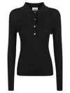 P.a.r.o.s.h Polo Maniche Lunghe Knitwear Black In Black