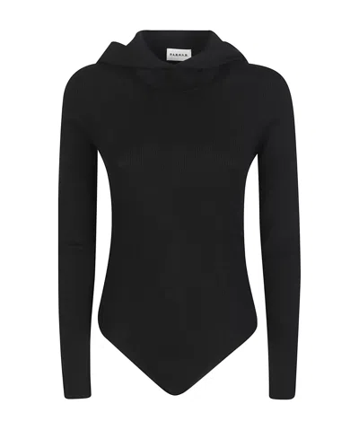 P.a.r.o.s.h . Leila Long Sleeve Knitwear In Black