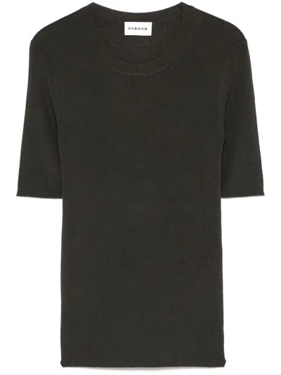 P.A.R.O.S.H P.A.R.O.S.H. LEILA RIBBED-KNIT WOOL TOP