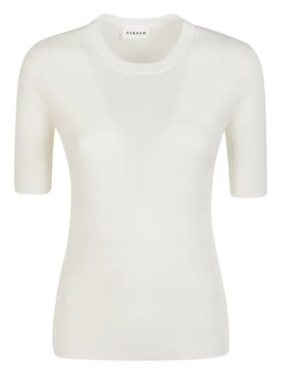 P.A.R.O.S.H LEILA RIBBED T-SHIRT