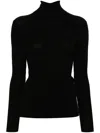 P.a.r.o.s.h Parosh Leila Wool Turtleneck Sweater In Black