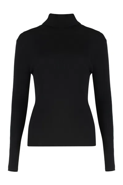 P.a.r.o.s.h Parosh Leila Wool Turtleneck Sweater In Black
