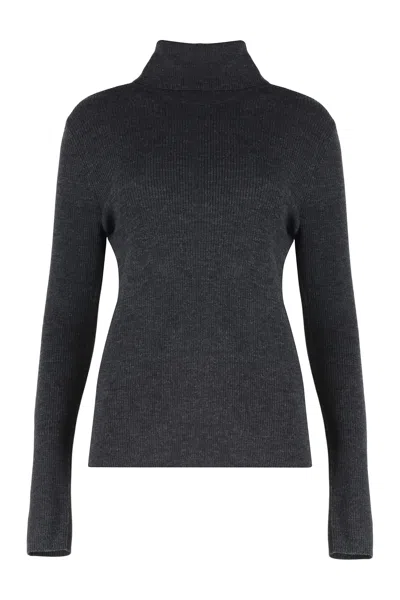 P.a.r.o.s.h . Leila Wool Turtleneck Sweater In Black