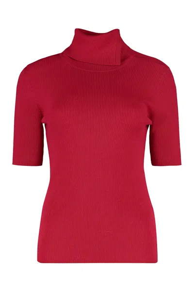 P.a.r.o.s.h . Leila Wool Turtleneck Sweater In Red