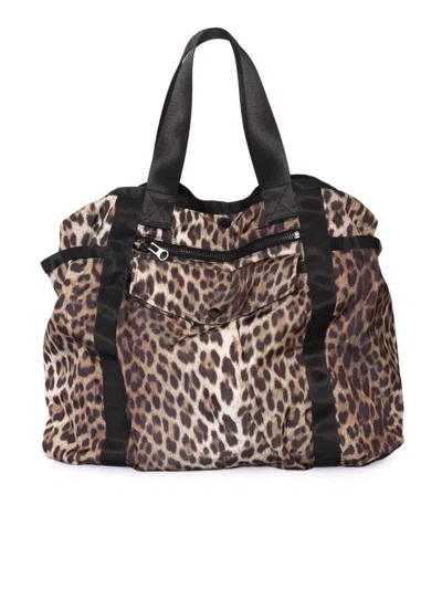 P.a.r.o.s.h Leopard Print Bag In Black