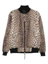P.a.r.o.s.h Parosh Leopard Print Bomber Jacket In Animal Print