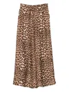 P.a.r.o.s.h Leopard-print Elastic-waist Trousers In Brown