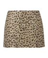 P.a.r.o.s.h Leopard-print Mini Skirt In Brown