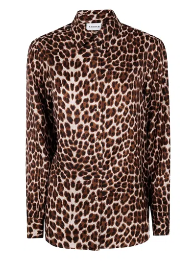 P.a.r.o.s.h Leopard-print Silk Shirt In Animal Print