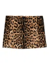 P.a.r.o.s.h Leopard-print Skirt In Brown