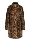 P.a.r.o.s.h Leopard Shearling Jacket In Animal Print
