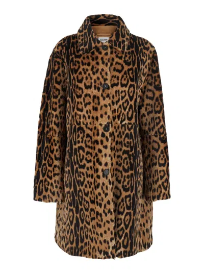 P.a.r.o.s.h Leopard Shearling Jacket In Animal Print