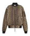 P.a.r.o.s.h Leopard-print Bomber Jacket In Multi