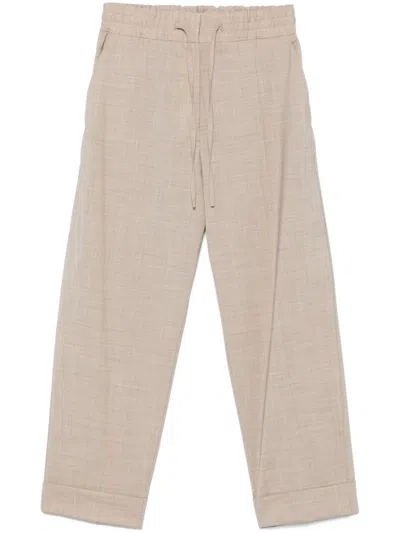 P.A.R.O.S.H LIGHT BEIGE LILLE25 PANTS