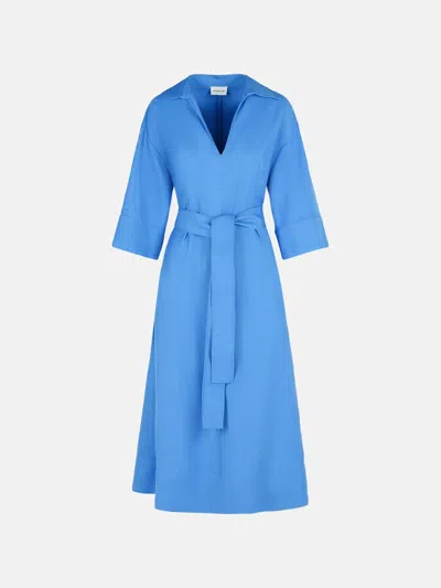 P.a.r.o.s.h Light Blue Viscose Blend Dress