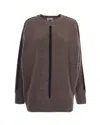 P.a.r.o.s.h Light Greige Wool-blend Sweater In Gray