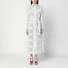 P.a.r.o.s.h . Light Grey Shirt Dress With Embroidery In Grey