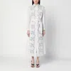P.a.r.o.s.h . Light Grey Shirt Dress With Embroidery