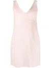 P.a.r.o.s.h Sleeveless Wool Minidress In Light Pink