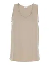P.a.r.o.s.h . Lightweight Polyester Tank Top In Neutral