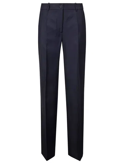 P.a.r.o.s.h Lightweight Straight Leg Trousers In Black