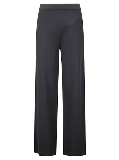 P.a.r.o.s.h Lightweight Straight Leg Trousers In Black