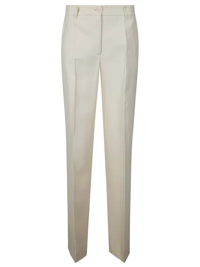 P.a.r.o.s.h Lightweight Straight Leg Trousers In Neutral