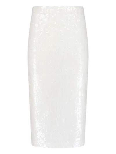 P.a.r.o.s.h Parosh Lightweight Stretch Mini Skirt In White