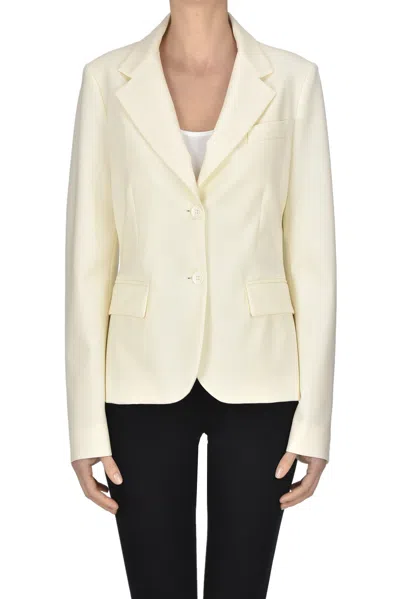 P.a.r.o.s.h Lightweight Wool Blazer In Neutral