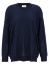 P.a.r.o.s.h Lightweight Wool Blend Crew-neck Sweater In Blue
