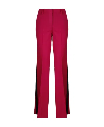 P.a.r.o.s.h Liliusi Side Striped Casual Pants In Pink & Purple